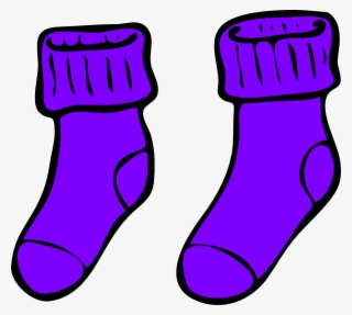 Small - Purple Socks Clipart