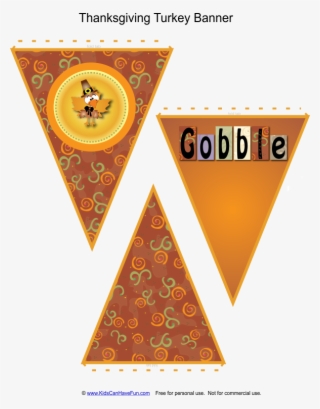 Thanksgiving Turkey Banner Thanksgiving Activities - Thanksgiving Gobble Banner
