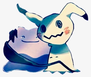 #pokemon #mimigma #mimikyu #ditto #hug #hugs #love - Cartoon