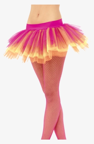 Adult Neon Multicoloured Tutu - Neon Fancy Dress