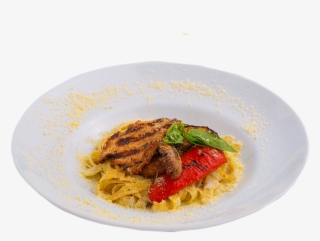Tagliatelle With Grilled Chicken Fillet - Dish