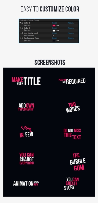 Kinetic Typography Pack After Effects Templates - You Are A Sad Strange