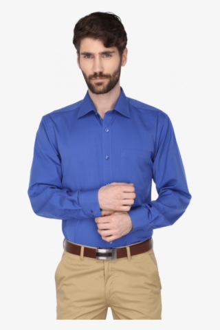 Louis Philippe Mens Full Sleeves Slim Fit Solid Formal - Formal Shirts