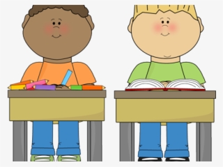 Cute Clipart Student - Boy In Classroom Clipart