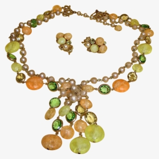 Vintage 1950's Kramer Demi Parure -tassel Necklace