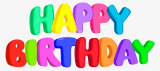 Free Png Download Happy Birthday Text Png Images Background - Transparent Png Happy Birthday Png