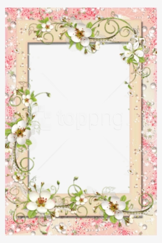 Frame With Flowers Png - Borders Flowers Design Hd