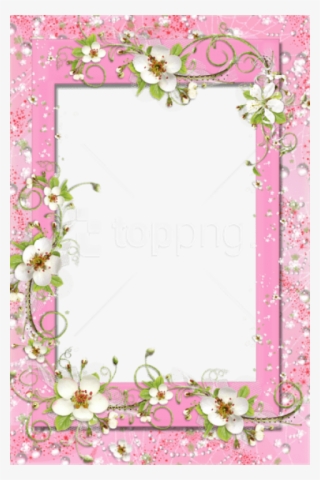 Free Png Best Stock Photos Transparent Pink Png Frame - Flowers Frame Border Hd