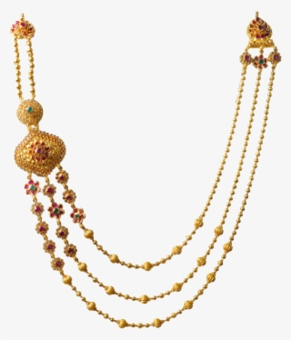 Polka Design Layer Necklace - 5 Gm Gold Necklace Designs