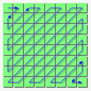 File - Jpeg Zigzag - Svg - Run Length Encoding Zigzag