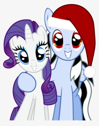 Merry Christmas From Beat Shock And Rarity - Cartoon