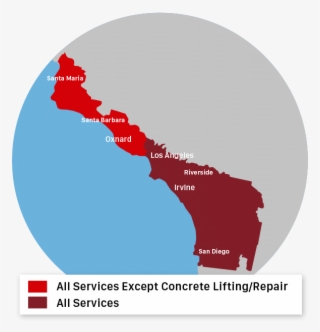 Service Area For Saber Foundation Repair - Map