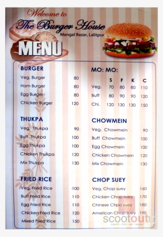 Menu - Fast Food