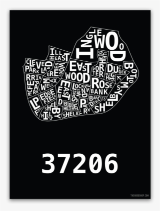 East Nashville Hood Print - Poster