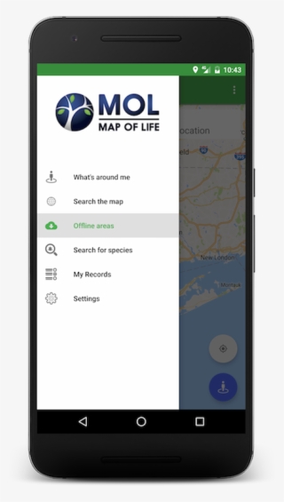 Offline Areas Menu - Smartphone