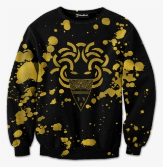 Medusa Gold Print Crewneck - Mix By Sprite Clothes