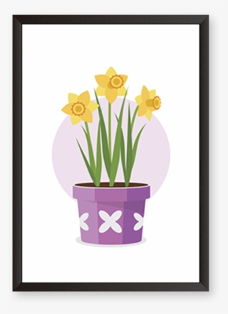 Colorful Flower Pot - Narcissus