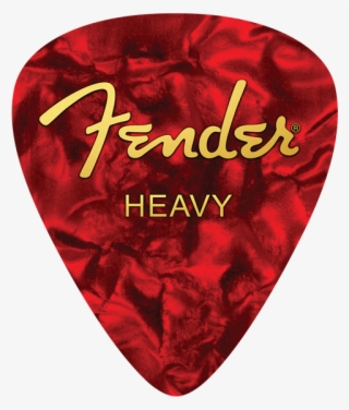 Fender Heavy Pick Shaped Computer Mouse Pad - Red Celluloid Guitar Pick