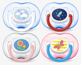 Philips Avent Contemporary Freeflow Pacifier 2 Pack - 18 Month Avent Pacifier