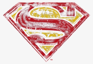 Superman S Shield Rough Men's Regular Fit T-shirt - Emblem