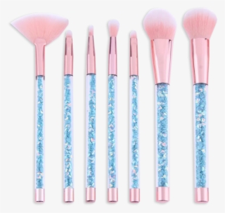 Mermaid Glitter 7 Piece Makeup Brush Set - Makeup Brushes