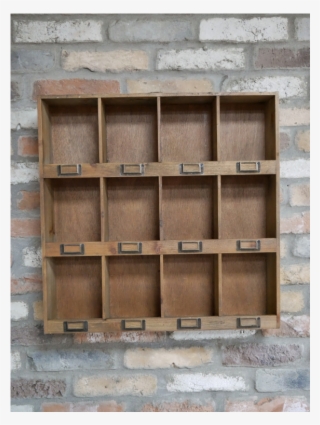 Wall Mounted Pigeon Hole Storage Unit - Shelf