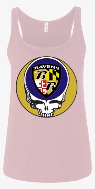 Ravens Shield Grateful Dead Design Ladies' Relaxed - Active Tank