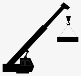 Crane Vector Png - Tower Crane Black And White