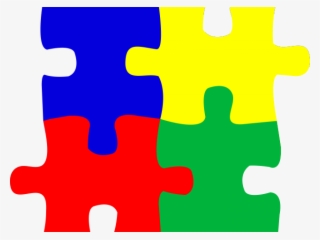 Cartoon Puzzle Pieces - Autism Puzzle Pieces Vector