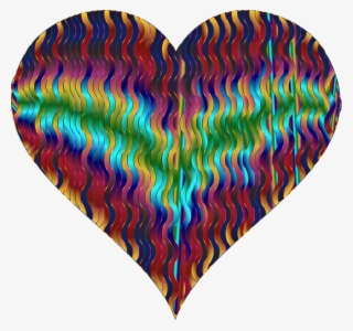 Wavy Line With Heart Clip Art - Heart