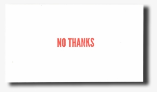 No Thanks-mini Cards - Piccolo