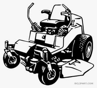Clip Art Transparent Library Black And White Mower - Zero Turn Mower Logo