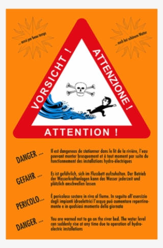 Warntafel Wasser - Triangle