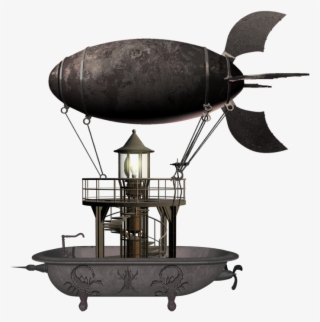 Laptop Vanessa Lloyd, Flying Ship - Steampunk Flying Machine