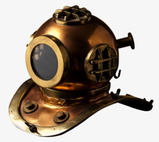 Diving Bell, Divers, Hard, Old, Brass, Screw, Gloss - Old Diving Helmet No Background