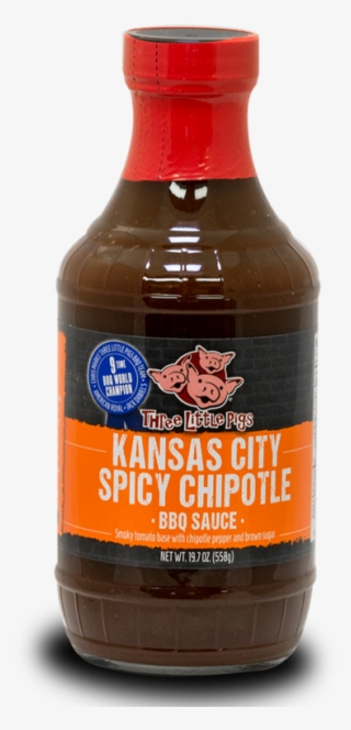 Three Little Pigs Kansas City Spicy Chipotle Bbq Sauce - Three Little Pigs