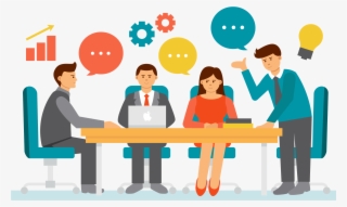 Businessperson Meeting Clip Art Transprent Png - Team Work Png
