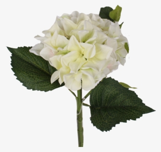 White Hydrangea Stem - Artificial Flower