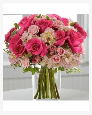 Hydrangea And Pink Roses - Pink Hydrangeas And Roses