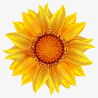 Yellow Flower Transparent Png Clip Art Image - Sun Flower Png Hd