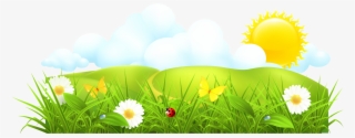 Sunlight Clip Art - Gambar Rumput Vektor Png