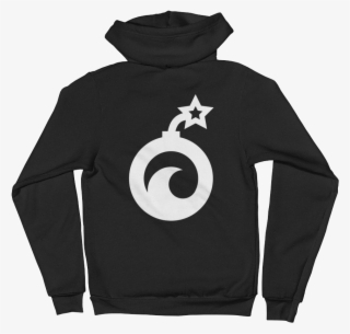 Image Of Bomb Logo Black Hoodie - Sweatshirt