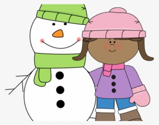 Snowman Clipart Child - Clip Art Kids Winter