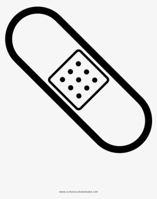 Band Aid Coloring Page - Dibujos De Tiritas Para Colorear