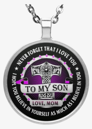 Mjolnir To My Son Love Mom Necklace -never Forget That - Necklace