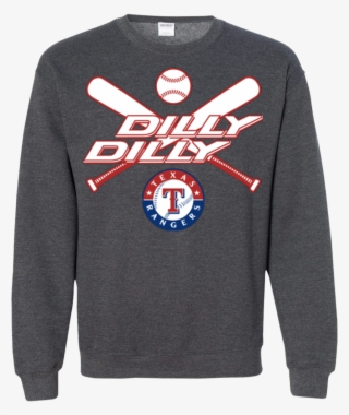 Dilly Dilly Texas Rangers Baseball Sweatshirt - Long-sleeved T-shirt