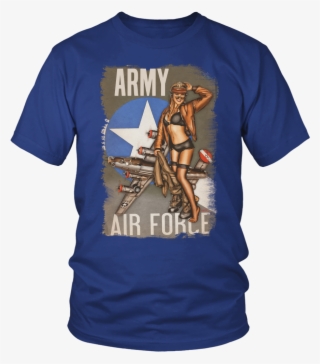 Retro Army Air Force Pin Up Girl - Pisces T Shirt