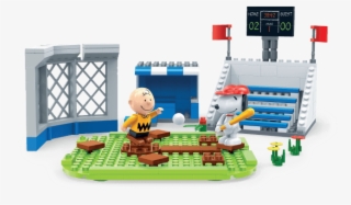 Baseball Field" Building Set By Banbao - Snoopy