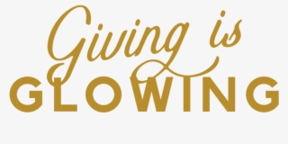 Giving Is Glowing Mark - Calligraphy