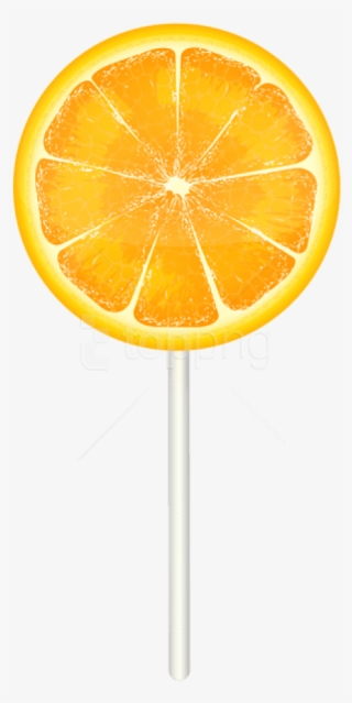 Free Png Orange Lollipop Png Images Transparent - Orange Lollipop Png